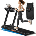 4-In-1 Treadmill with 10% Incline Workouts, Portable Treadmills for Home with Handle, Foldable Treadmills for Home and Office, 300 Lbs Weight Capacity, Three Touch Screen